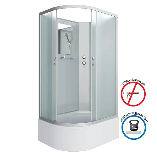 Душевая кабина Niagara Classic NG-2310-14RBK (1200х800х2000) высокий поддон (40см) стекло матовое 23101424RBK Душевая кабина Niagara Classic NG-2310-14RBK (1200х800х2000) высокий поддон (40см) стекло матовое 23101424RBK