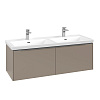 Картинка анонса товара «тумба под раковину villeroy &amp; boch subway 3.0 с подсветкой taupe / taupe c567l0vm»