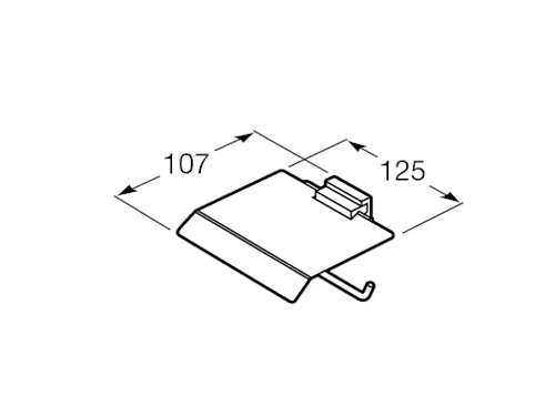 Держатель туалетной бумаги Roca Rubik 816849024 Держатель туалетной бумаги Roca Rubik 816849024