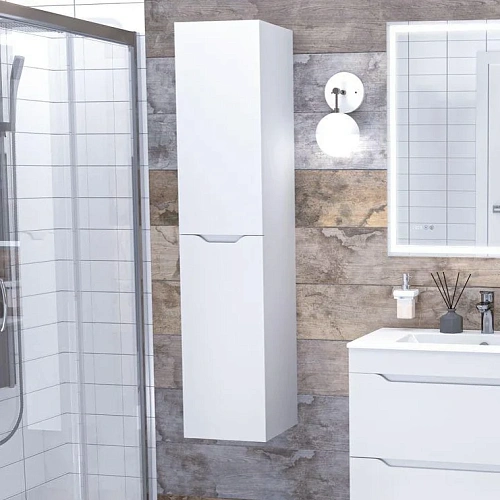 Шкаф-пенал Aquanet Практика 30 00330461 белый матовый Шкаф-пенал Aquanet Практика 30 00330461 белый матовый