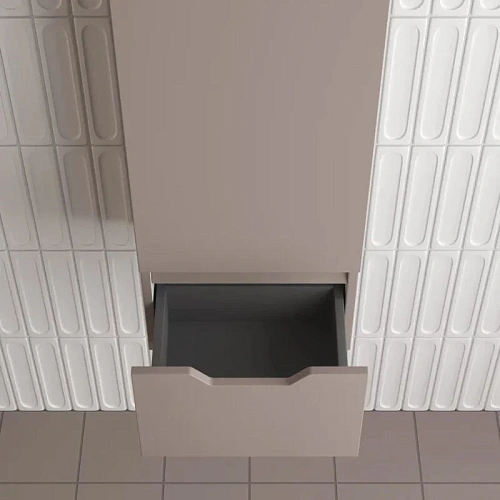 Шкаф-пенал Style Line Остин 36 см ЛС-00002418 тауп темный эмаль PLUS, подвесной Шкаф-пенал Style Line Остин 36 см ЛС-00002418 тауп темный эмаль PLUS, подвесной