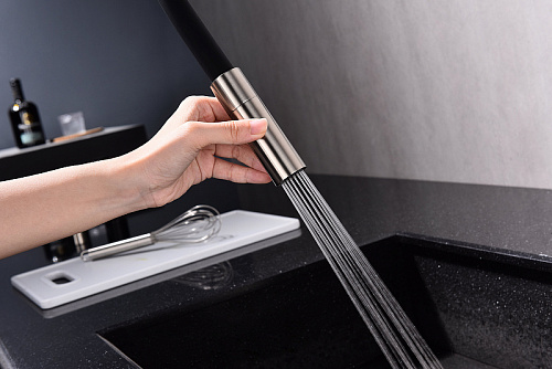 Смеситель для кухни Paulmark TORNADO брашированная сталь To213402-BS Смеситель для кухни Paulmark TORNADO брашированная сталь To213402-BS