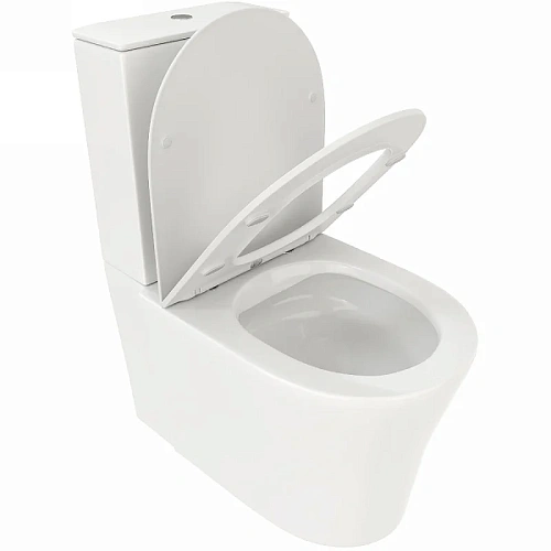 Унитаз напольный Ceruttispa SANTA CT8916 безободковый широкий, сиденье микролифт Унитаз напольный Ceruttispa SANTA CT8916 безободковый широкий, сиденье микролифт