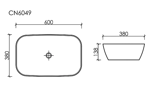 Раковина Ceramica Nova ELEMENT CN6049 белый накладная Раковина Ceramica Nova ELEMENT CN6049 белый накладная