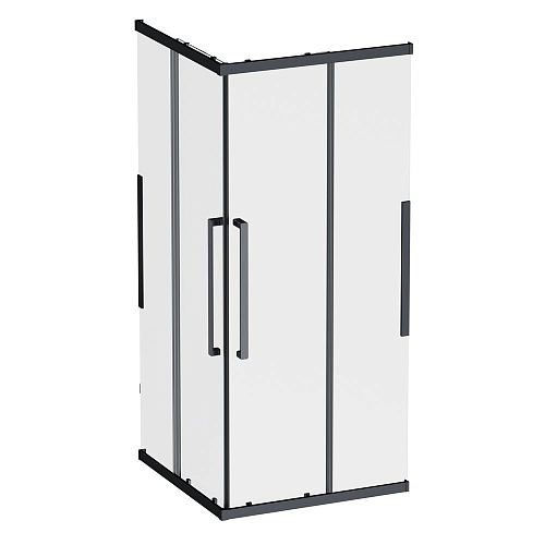 Душевой уголок AM.PM Func W84G-403-9090-BТ Slide 90х90, черный, стекло прозрачное Душевой уголок AM.PM Func W84G-403-9090-BТ Slide 90х90, черный, стекло прозрачное