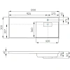 Раковина Aquaton Лондри 1200 1A72243KLH010 правая Раковина Aquaton Лондри 1200 1A72243KLH010 правая