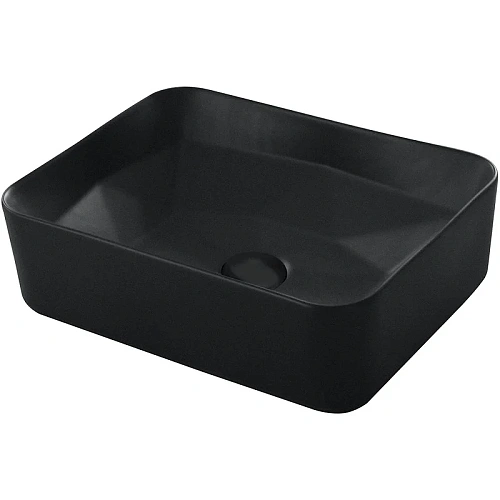 Раковина Orange B02-460mb накладная, матовый черный Раковина Orange B02-460mb накладная, матовый черный