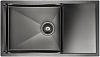 Картинка анонса товара «кухонная мойка paulmark wing pm217844-gm вороненая сталь 780х440мм»
