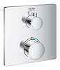 Картинка анонса товара «смеситель для душа grohe grohtherm термостатический, квадратная розетка, хром (24078000)»