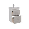 Тумба под раковину Lemark COMBI 50 см подвесная/напольная, бетон/белый LM03C50T-Beton Тумба под раковину Lemark COMBI 50 см подвесная/напольная, бетон/белый LM03C50T-Beton