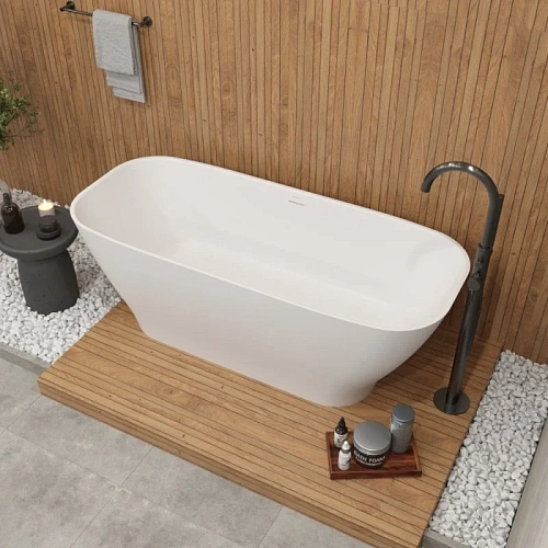 Ванна из искусственного камня WHITECROSS Clover 170x72 белый матовый Ванна из искусственного камня WHITECROSS Clover 170x72 белый матовый