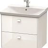 Тумба под раковину Duravit Brioso BR412002222 подвесная 62 см белый глянцевый Тумба под раковину Duravit Brioso BR412002222 подвесная 62 см белый глянцевый