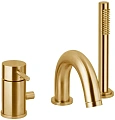 Смеситель для ванны Paffoni Light LIG047HGSP золото медовое, брашированное Смеситель для ванны Paffoni Light LIG047HGSP золото медовое, брашированное