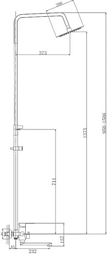 Душевая система Haiba HB24801 Душевая система Haiba HB24801