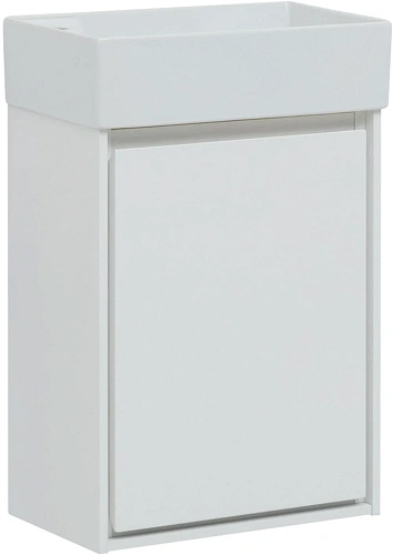 Тумба под раковину Aquanet Милан 45 белый глянец 00339962 подвесная Тумба под раковину Aquanet Милан 45 белый глянец 00339962 подвесная