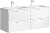 Тумба под раковину AQWELLA Accent 120 см ACC0112W подвесная, белая