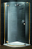 Картинка анонса товара «душевой уголок radaway almatea gold pdj 30602-09-08n 90х90 коричневое стекло l»