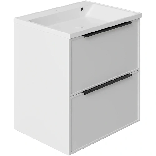 Тумба под раковину La Fenice SIMPLA Bianco TWIN 60 FNC-01-SIM-B-60-2 белая Тумба под раковину La Fenice SIMPLA Bianco TWIN 60 FNC-01-SIM-B-60-2 белая