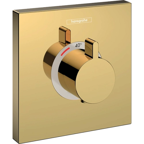 Смеситель для душа Hansgrohe ShowerSelect Highfow 15760990, полированное золото термостатический Смеситель для душа Hansgrohe ShowerSelect Highfow 15760990, полированное золото термостатический