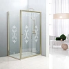 Душевой уголок CEZARES GIUBILEO-AH-1-120/90-SCORREVOLE-CP-G 120x90см стекло с узором, профиль золото Душевой уголок CEZARES GIUBILEO-AH-1-120/90-SCORREVOLE-CP-G 120x90см стекло с узором, профиль золото