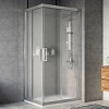 Душевой уголок STWORKI Карлстад 100x80 см профиль хром матовый, стекло матовое, прямоугольный 459801