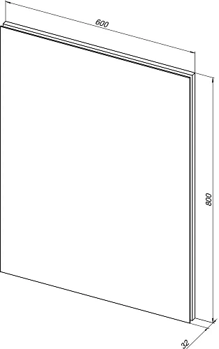 Зеркало Aquanet Гласс 60 белый LED 00274025 Зеркало Aquanet Гласс 60 белый LED 00274025