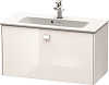 Картинка анонса товара «тумба под раковину duravit brioso br401102222 подвесная 82 см белый глянцевый»