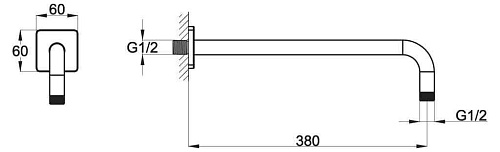 Излив BelBagno CARIN CAR-DAT-CRM хром Излив BelBagno CARIN CAR-DAT-CRM хром
