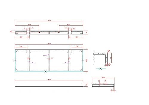 Столешница Armadi Art FLAT CALACATTA 869-140-CLCT 1410x460x70 Столешница Armadi Art FLAT CALACATTA 869-140-CLCT 1410x460x70