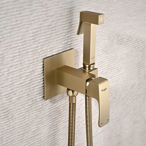 Гигиенический душ Raglo R01.52.03 встраиваемый, золотой сатин Гигиенический душ Raglo R01.52.03 встраиваемый, золотой сатин