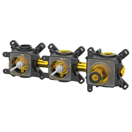 Скрытая часть смесителя Remer Thermoset RRBOX99D2P на 2 выхода Скрытая часть смесителя Remer Thermoset RRBOX99D2P на 2 выхода