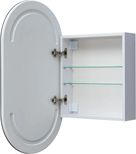 Зеркальный шкаф Aquanet Монте 50 00344787белый, с LED подсветкой Зеркальный шкаф Aquanet Монте 50 00344787белый, с LED подсветкой