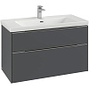 Картинка анонса товара «тумба под раковину villeroy &amp; boch subway 3.0 graphite / graphite c57002vr»