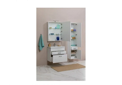 Комплект мебели Aquanet Рондо 60 белый (2 ящика, зеркало камерино) 00195699 Комплект мебели Aquanet Рондо 60 белый (2 ящика, зеркало камерино) 00195699