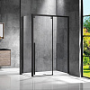 Картинка анонса товара «душевой уголок vincea lugano vsr-1l9012clb-1, 1200x900, черный, стекло прозрачное»