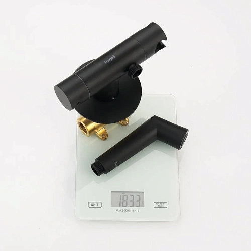 Гигиенический душ Raglo R23.56.06 встраиваемый с термостатом, черный Гигиенический душ Raglo R23.56.06 встраиваемый с термостатом, черный