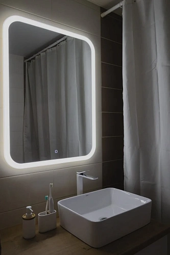 Зеркало Silver mirrors Стив 685х915 вертикальный сенсорный выключатель ФР-00001480 Зеркало Silver mirrors Стив 685х915 вертикальный сенсорный выключатель ФР-00001480