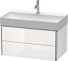 Картинка анонса товара «тумба под раковину duravit xsquare xs416202222 подвесная 78 см белая глянцевый»