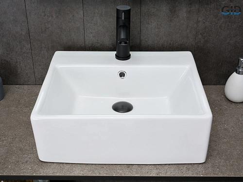 Раковина Gid N9145 51214 накладная белая 45.5x40x15 Раковина Gid N9145 51214 накладная белая 45.5x40x15