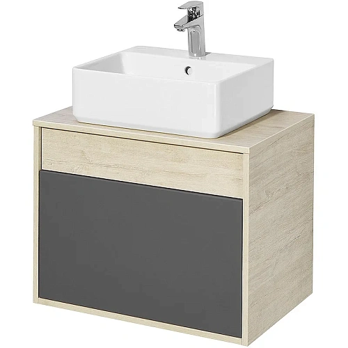 Тумба под раковину Aquaton Лофт Урбан 65 серый графит, дуб орегон 1A254001LQX60 Тумба под раковину Aquaton Лофт Урбан 65 серый графит, дуб орегон 1A254001LQX60