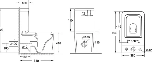 Чаша напольного унитаза Aquanet Rimless Tavr 2.0 C1 LX-2905 с сиденьем Чаша напольного унитаза Aquanet Rimless Tavr 2.0 C1 LX-2905 с сиденьем