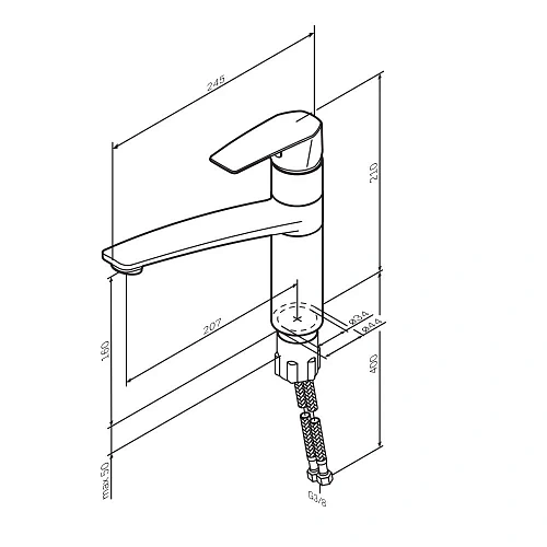 Смеситель для кухни AM.PM Gem F90A00000 хром Смеситель для кухни AM.PM Gem F90A00000 хром
