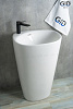 Картинка анонса товара «раковина gid nb188 81108 напольная белая 52x40x84»