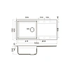 Кухонная мойка Omoikiri Sakaime 100-PL Tetogranit/платина 4993891 Кухонная мойка Omoikiri Sakaime 100-PL Tetogranit/платина 4993891