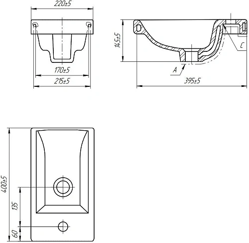Комплект мебели DIWO Псков 40 , белая, в современном стиле, подвесная (комплект, гарнитур) 460601 Комплект мебели DIWO Псков 40 , белая, в современном стиле, подвесная (комплект, гарнитур) 460601