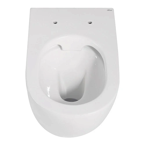 Унитаз приставной ABBER Bequem AC1111 белый, безободковый с крышкой микролифт Унитаз приставной ABBER Bequem AC1111 белый, безободковый с крышкой микролифт