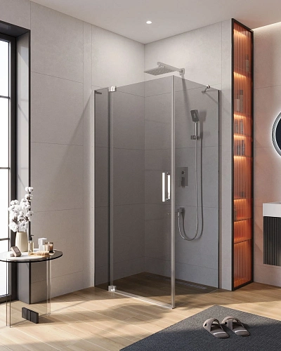 Душевой уголок CEZARES SLIDER-AH-1-80-90/100-GRIGIO-Cr 90-100x80см стекло тонированное (графит), профиль хром Душевой уголок CEZARES SLIDER-AH-1-80-90/100-GRIGIO-Cr 90-100x80см стекло тонированное (графит), профиль хром