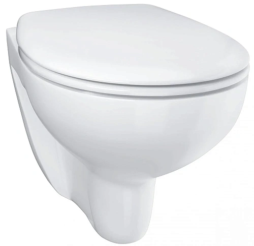 Унитаз подвесной GROHE Bau Ceramic (39351000) с сиденьем альпин-белый Унитаз подвесной GROHE Bau Ceramic (39351000) с сиденьем альпин-белый