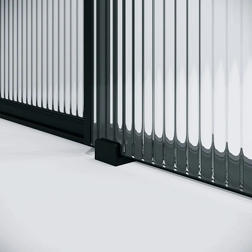 Душевая дверь Niagara Nova NG-84-L11FHB (110х195) черный матовый, раздвижная влево, стекло рифленое Душевая дверь Niagara Nova NG-84-L11FHB (110х195) черный матовый, раздвижная влево, стекло рифленое