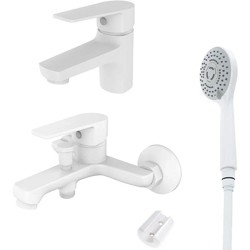 Комплект смесителей Orange Loop M26-311w белый Комплект смесителей Orange Loop M26-311w белый